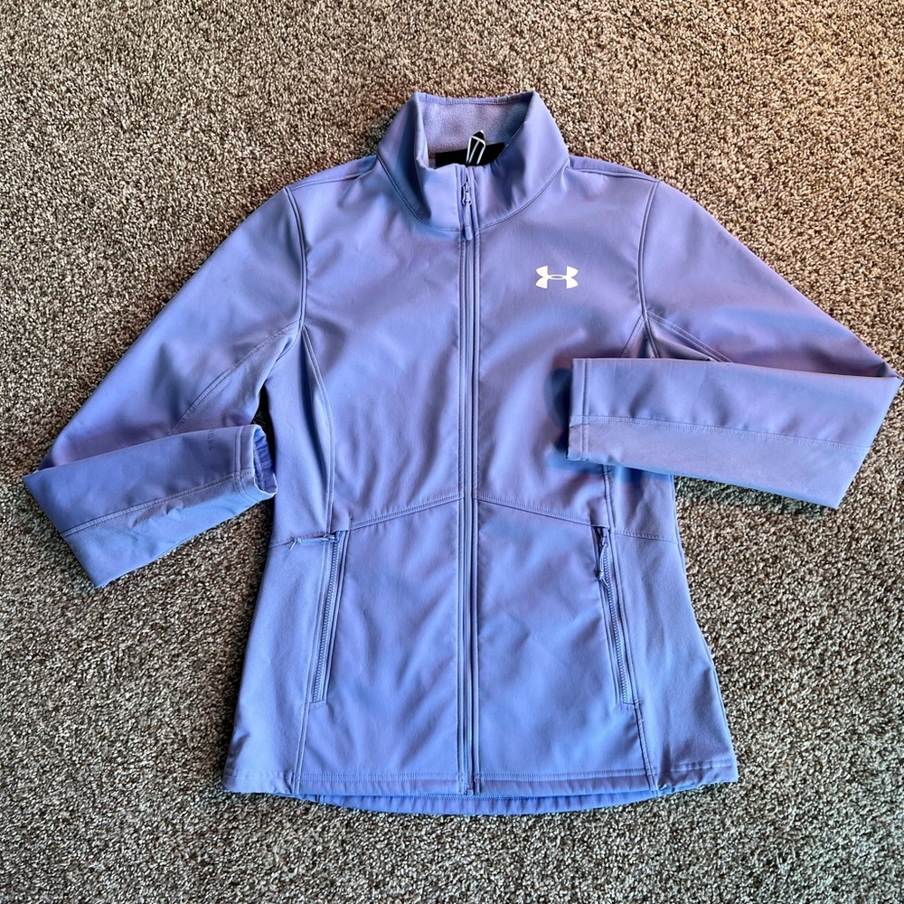 Lilac full zip under armour jacket